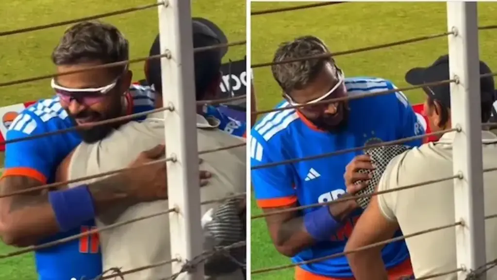 Hardik hugged the cameraman and apologized