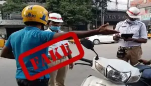 ట్రాఫిక్ చలాన్ల రాయితీ వార్తలు ఫేక్‌