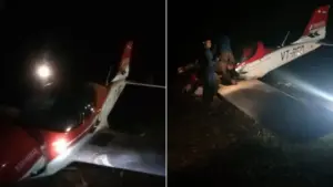 ల్యాండింగ్ సమయంలో శిక్షణ విమానం ప్రమాదం