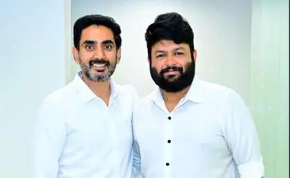 నారా లోకేశ్‌ను కలిసిన సంగీత దర్శకుడు తమన్