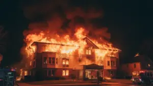 అగ్ని ప్రమాదంలో 16మంది వృద్ధులు సజీవ దహనం