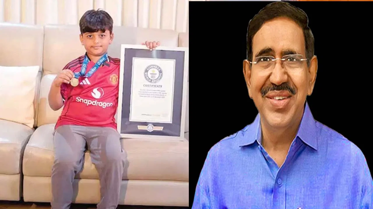 8 ఏళ్లకే గిన్నిస్ ఘనత సాధించిన జిష్ణు ఆర్యన్