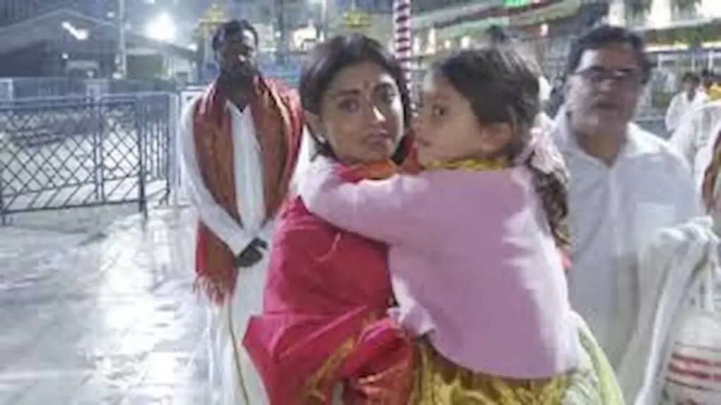 Actress Shriya visits Tirumala