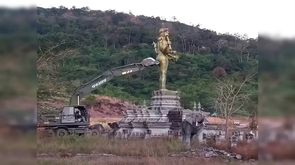 Cambodia: భద్రత కోసమే విష్ణువు విగ్రహాన్ని కూల్చాం..థాయ్ లాండ్