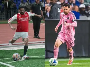 రేపు సాయంత్రం మెస్సీ, సీఎం రేవంత్ ఫుట్‌బాల్ మ్యాచ్