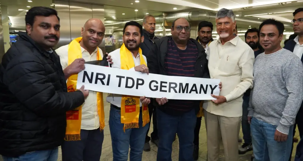 WEF: జ్యూరిచ్‌లో సీఎంకు  ఘన స్వాగతం పలికిన తెలుగువారు