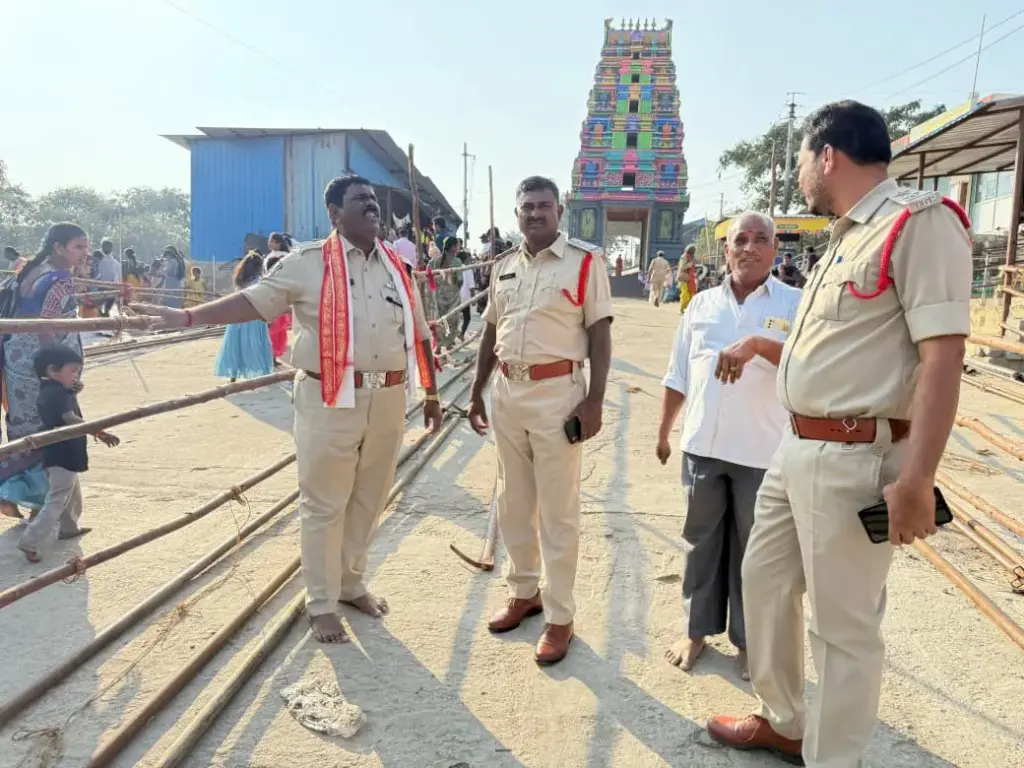 Medak: On the occasion of Magha Amavasya, the SP inspected the security arrangements