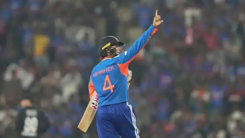 T20: Abhishek breaks Yuvraj Singh's record