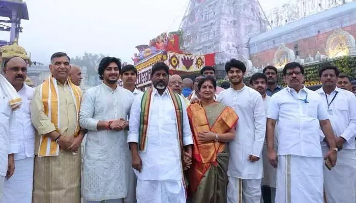 శ్రీవారిని దర్శించుకున్న డిప్యూటీ సీఎం భట్టి