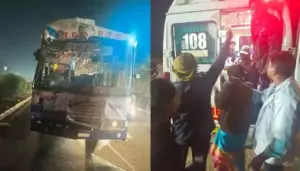 డీసీఎంను ఢీకొన్న ఆర్టీసీ బస్సు .. పలువురికి గాయాలు