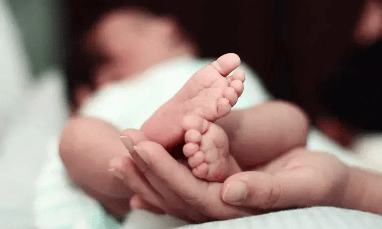 monkey threw an infant into a well; the baby survived