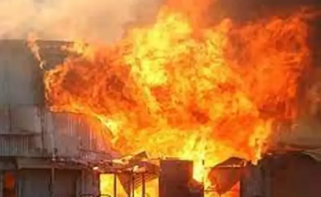 Gas cylinder explosion at a wedding house