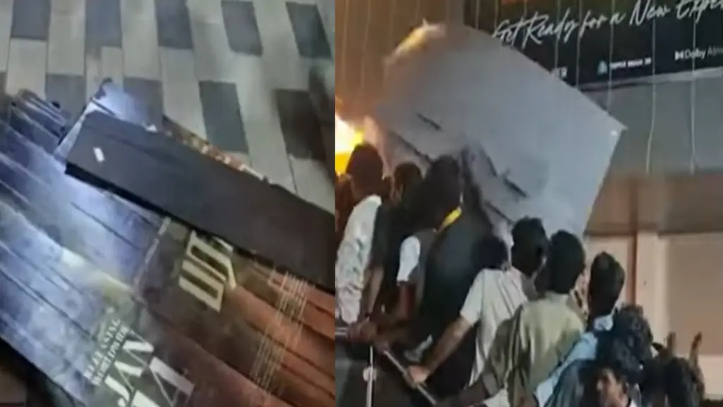 Vijay fans create ruckus by tearing down 'Parashakti' banners