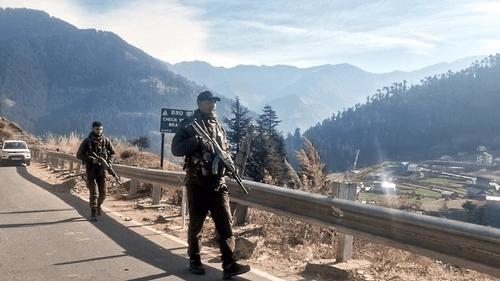 army vehicle plunged into a gorge