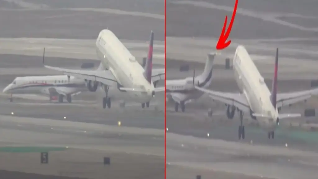 America: రన్‌వేపై పడిపోయిన విమానం.. పైలట్‌ అప్రమత్తతో తప్పిన ప్రమాదం