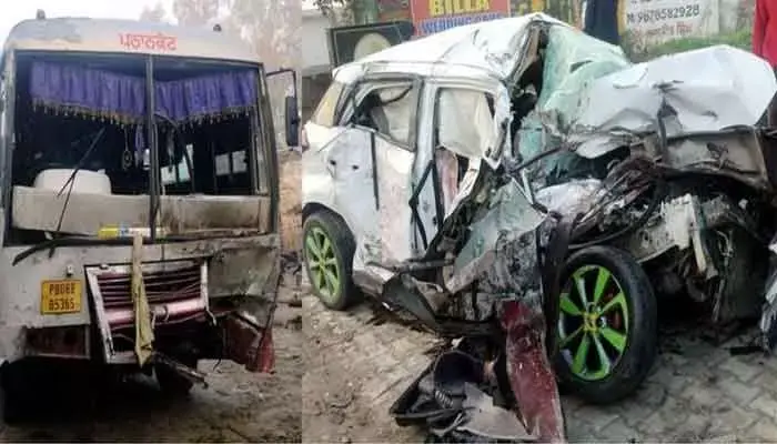 Hoshiarpur Road Accident: Four killed in bus-car collision