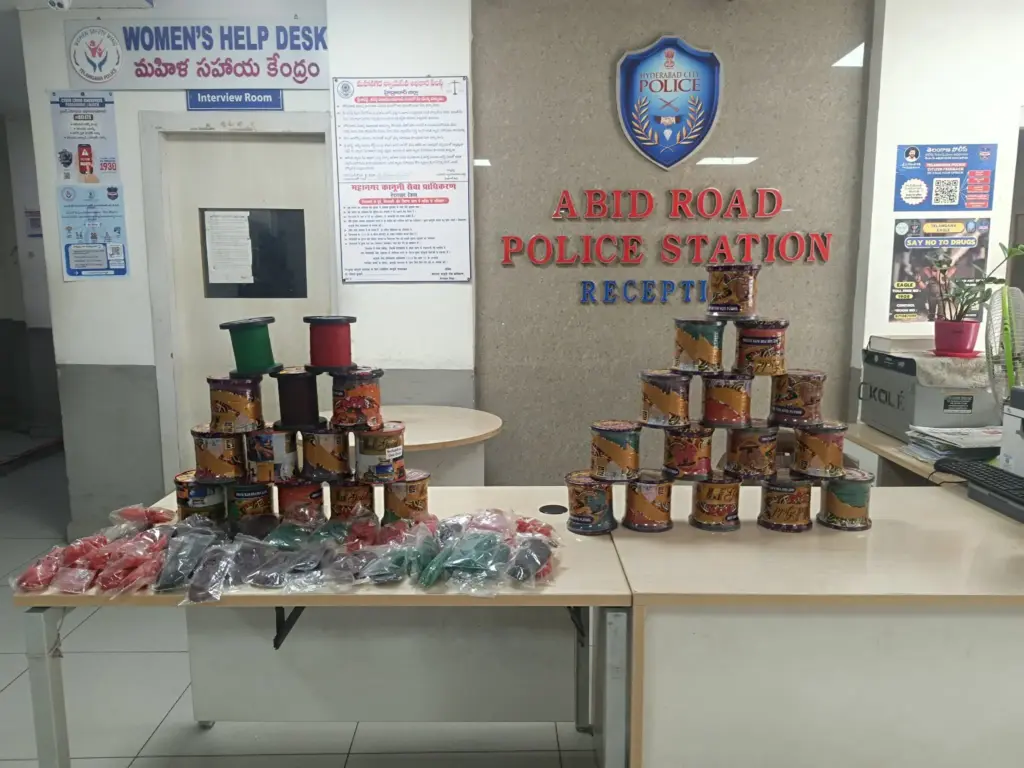 Hyderabad Police: Chinese manja worth Rs 43 lakh seized in four days