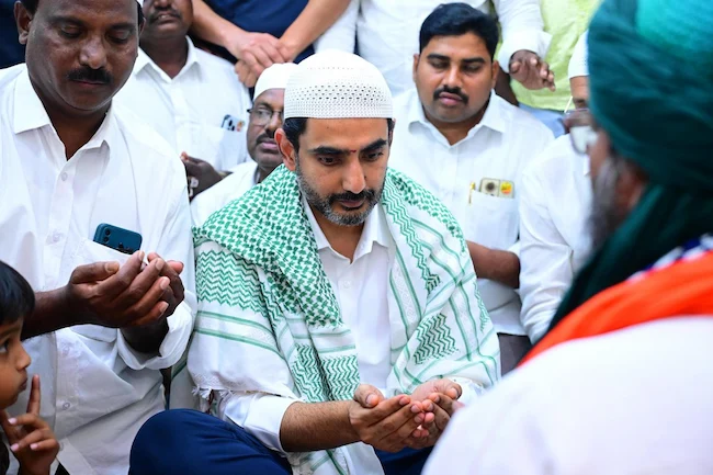 Minister Lokesh: మంగళగిరిలో హజరత్ అలి పీర్ల పంజా, మదర్శాను సందర్శించిన మంత్రి