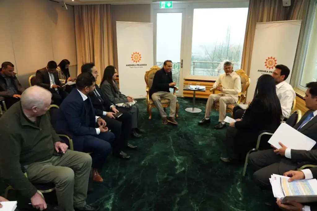 AP: Chandrababu is busy in Davos.. the goal is huge investments