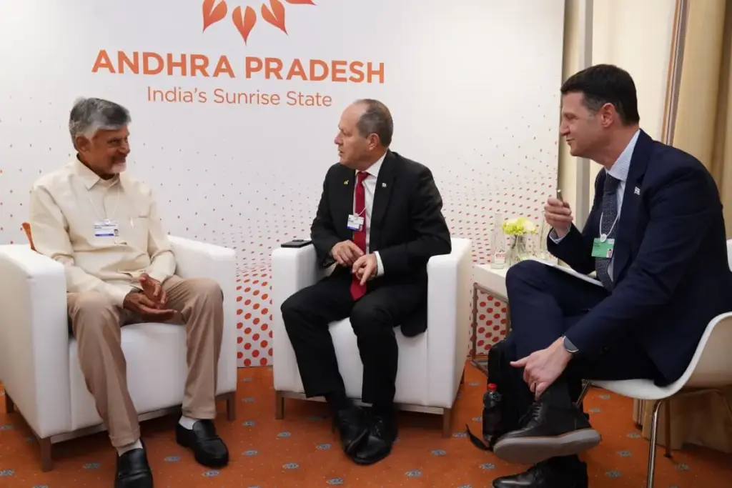 Davos: CM Chandrababu Naidu meets Israeli representatives