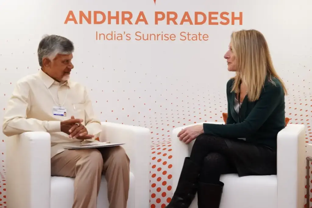 Davos: Chandrababu Naidu meets Nvidia Vice President