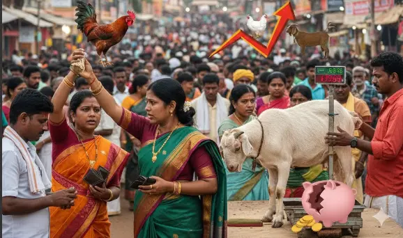 Medaram Jatara: కోళ్లు, మేకల ధరలకు రెక్కలు.. భక్తుల జేబులకు చిల్లు!