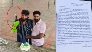 గొడ్డలితో కేక్ కట్.. పోలీసులు సీరియస్