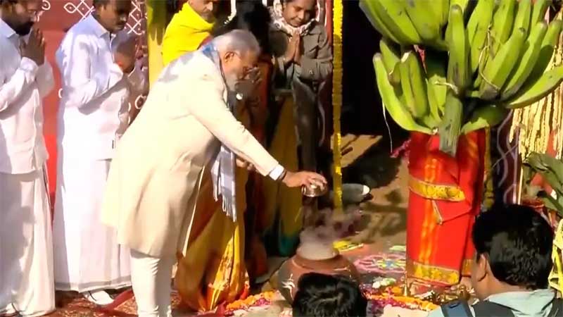 Sankranthi : పొంగల్ వేడుకల్లో పాల్గొన్న ప్రధాని మోదీ
