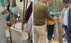 రెండు నెలలుగా బాలుడిని గొలుసుతో కట్టేసిన తల్లిదండ్రులు..కేసు నమోదు