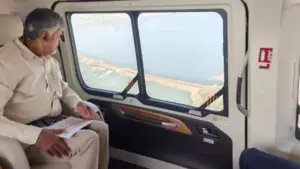 పోలవరం ప్రాజెక్ట్ పనులను పరిశీలించిన సీఎం చంద్రబాబు