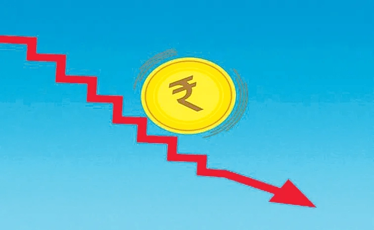 The rupee has fallen to a record low