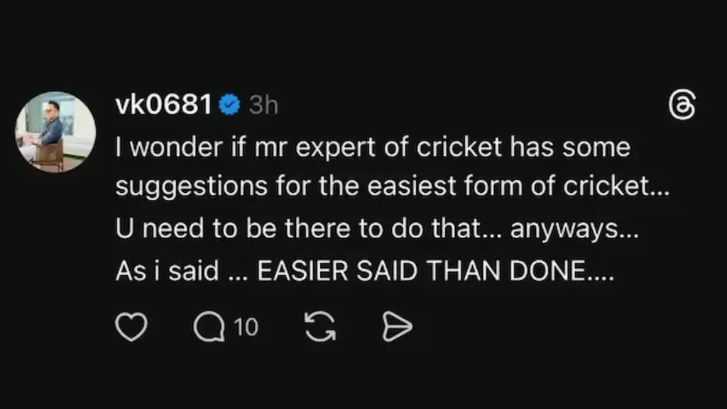 IND vs NZ: Vikas Kohli takes a dig at Sanjay Manjrekar