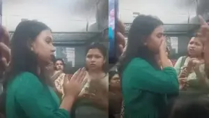 సీటు కోసం యువతి పెప్పర్ స్ప్రేతో హల్‌చల్