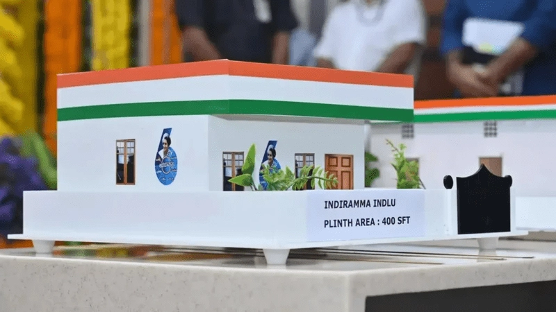 Indiramma's house as a gift for Ugadi.