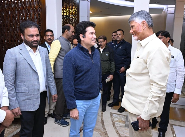 AP CM: సచిన్‌ను కలవడం గర్వంగా ఉంది: సీఎం చంద్రబాబు