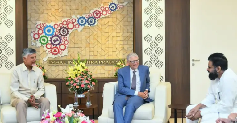 Bill Gates: చంద్రబాబు, పవన్ కల్యాణ్ తో బిల్ గేట్స్ భేటీ