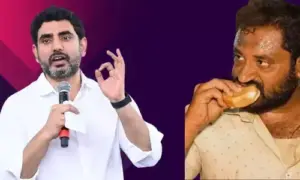 కోవా బన్ వ్యాపారికి నారా లోకేష్ మద్దతు