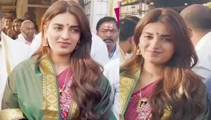 శ్రీవారి సేవలో నిధి అగర్వాల్‌