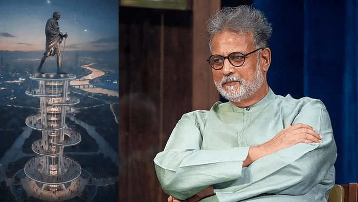 Tushar Gandhi objects to Gandhi statue