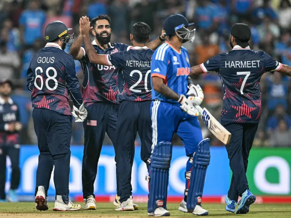 T20 World Cup 2026 : IND vs USA  టాప్ ఆర్డర్ ఫ్లాప్, సూర్య పోరాటం!