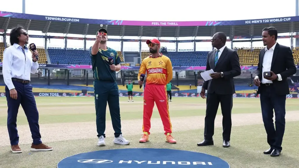 T20 WC: Match against Zimbabwe.. Australia wins the toss