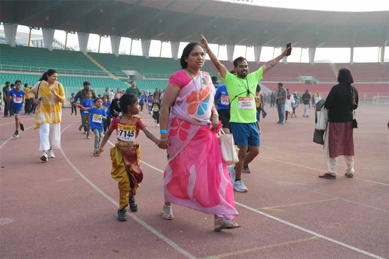 World Junior Run : గచ్చిబౌలి స్టేడియంలో ఉత్సాహంగా.. ఉల్లాసంగా సాగిన అలెన్‌ వరల్డ్‌ జూనియర్ రన్‌