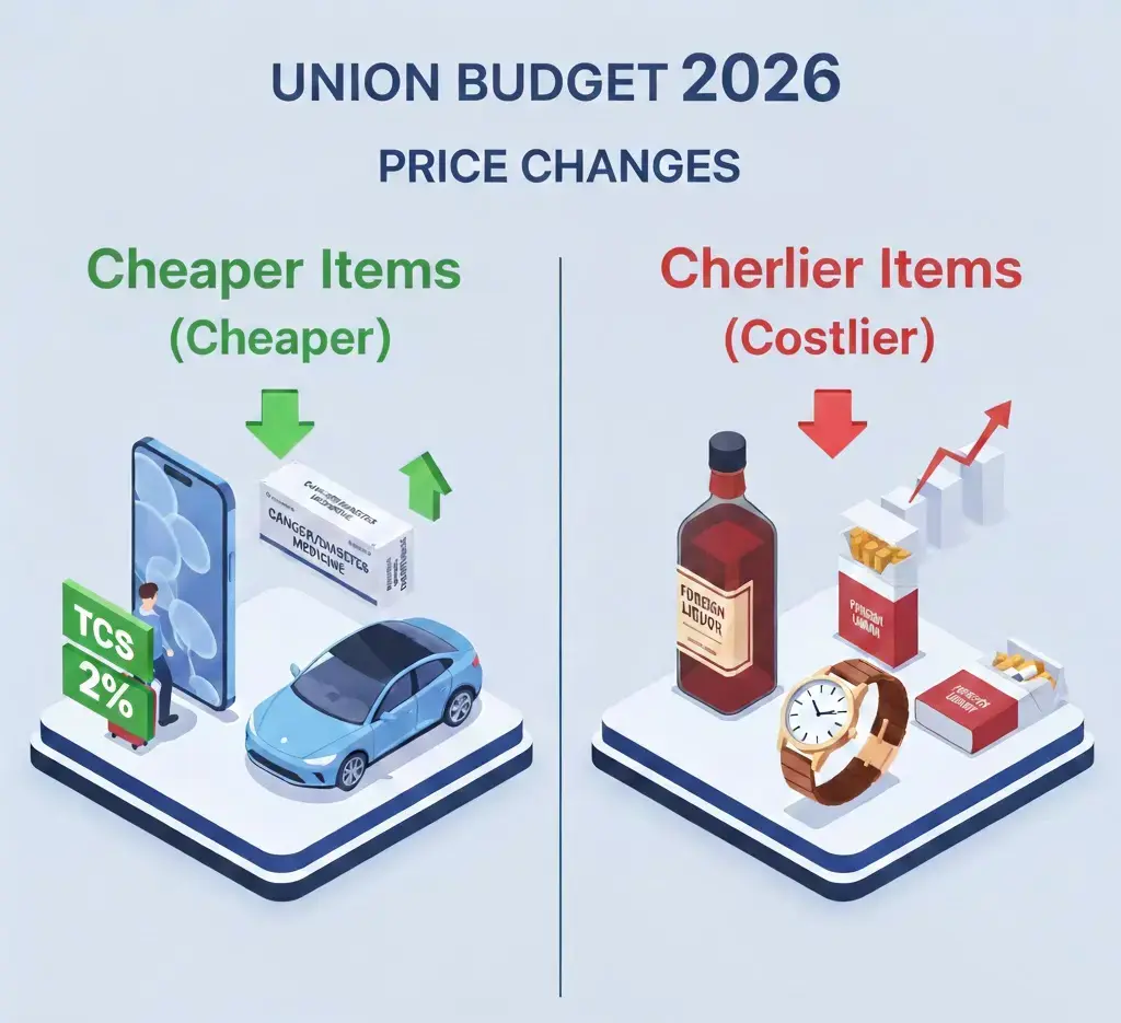 Budget 2026 Price Changes: ఏవి చౌక? ఏవి ప్రియం