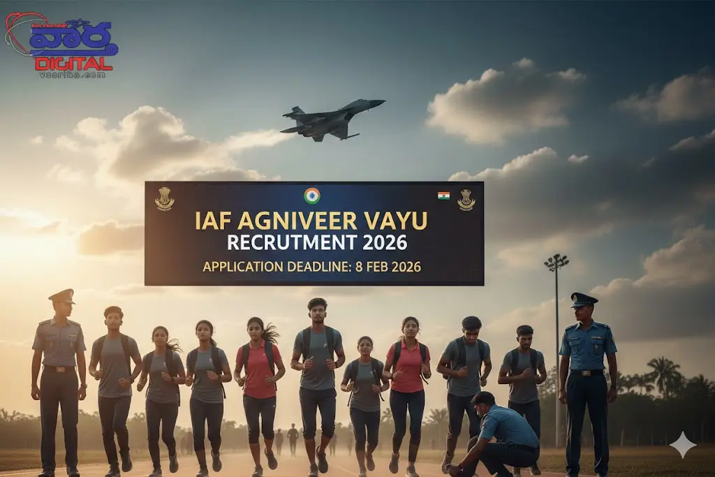 Agniveer Vayu Recruitment 2026: అగ్నివీర్ అభ్యర్థులకు గుడ్ న్యూస్.. దరఖాస్తు గడువు పొడిగింపు!