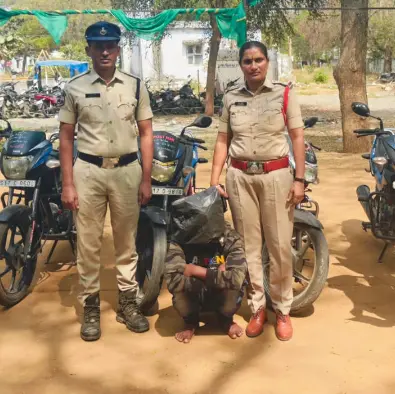 Bike Robbery Medak: Man arrested for stealing bikes: CI Renuka Reddy