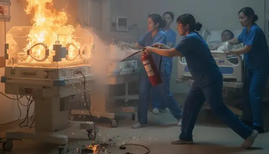 Kanpur News: Baby burned alive in a warmer machine