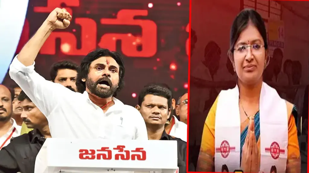 Jana Sena Wins: Jana Sena flag in Nereducherla and Mancherial