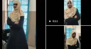 బురఖా ధరించి మహిళల మధ్య అనుమానితుడు..