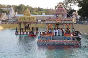 శ్రీవారి పుష్కరిణిలో తెప్పోత్సవాల ట్రయల్‌ రన్‌