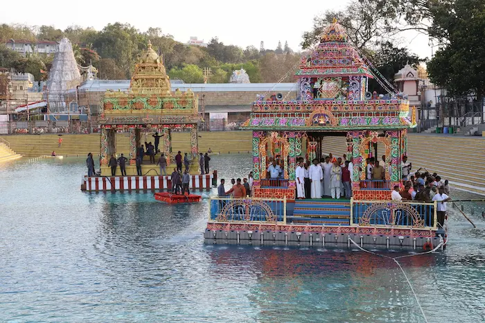 Tirumala Srivari Teppotsavams 2026: శ్రీవారి పుష్కరిణిలో తెప్పోత్సవాల ట్రయల్‌ రన్‌